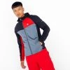 Dare2b Mens Contend Stretch Top -RED/GREY Mens Fleeces & Midlayers