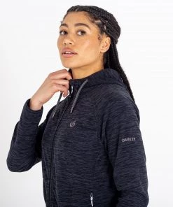 Ladies Fleeces & Midlayers Dare2b Ladies Out&Out Fleece -BLACK