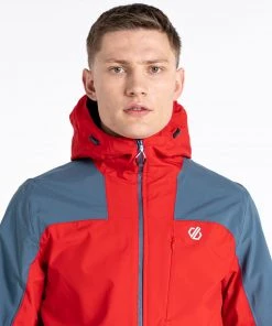 Mens Jackets & Bodywarmers Dare2b Mens Diluent Era Jacket -RED