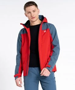 Mens Jackets & Bodywarmers Dare2b Mens Diluent Era Jacket -RED