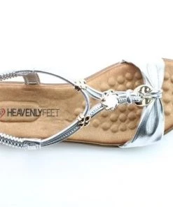 Heavenly Feet Miami Sandal -SILVER