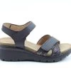 Heavenly Feet Fiji Sandal -BLACK Ladies Footwear