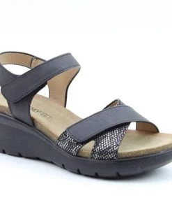 Heavenly Feet Fiji Sandal -BLACK Ladies Footwear