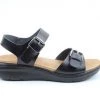 Ladies Footwear Heavenly Feet Haven Sandal -BLACK