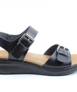 Ladies Footwear Heavenly Feet Haven Sandal -BLACK