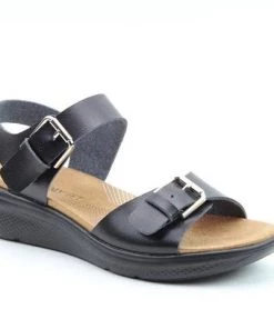 Ladies Footwear Heavenly Feet Haven Sandal -BLACK