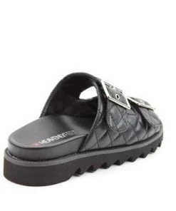 Heavenly Feet Quilt Sandal -BLACK