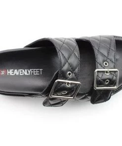 Heavenly Feet Quilt Sandal -BLACK