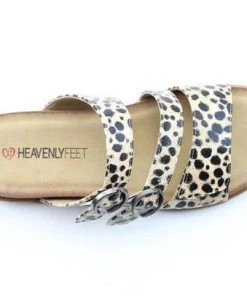 Ladies Footwear Heavenly Feet Troupe Sandal -LEOPARD