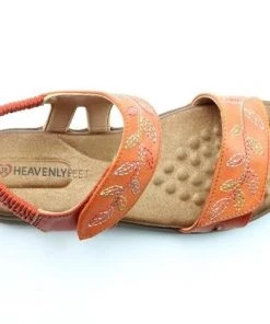 Heavenly Feet Woodland Sandal -ORANGE