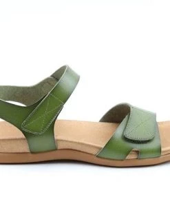 Ladies Footwear Heavenly Feet Lakewood Sandal -FOREST GREEN
