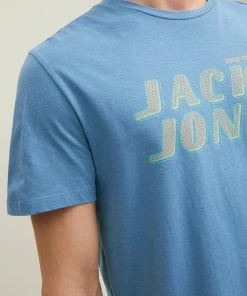 Jack & Jones JCOPHIL Tee -RIVIERA Mens Polos, Tees & Shirts
