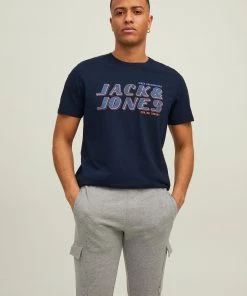 Jack & Jones JCOPHIL Tee -NAVY BLAZER