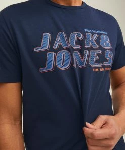 Jack & Jones JCOPHIL Tee -NAVY BLAZER