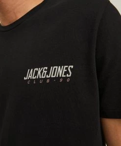 Jack & Jones JCOCLUB Tee -BLACK Mens Polos, Tees & Shirts