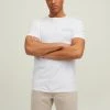 Jack & Jones JCOCLUB Tee -WHITE Mens Polos, Tees & Shirts