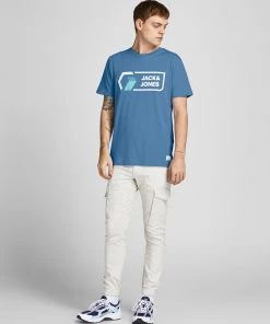 Mens Polos, Tees & Shirts Jack & Jones JCOLOGAN Tee -RIVIERA