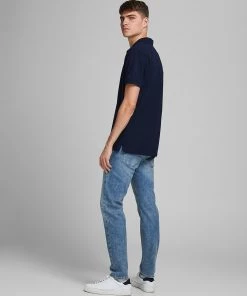 Jack & Jones JPRBLALOGO Polo -NEW NAVY Mens Polos, Tees & Shirts