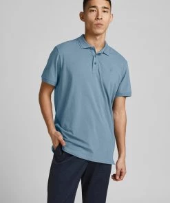 Mens Polos, Tees & Shirts Jack & Jones JPRBLALOGO Polo -BLUE