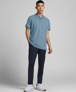 Mens Polos, Tees & Shirts Jack & Jones JPRBLALOGO Polo -BLUE