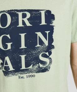 Mens Polos, Tees & Shirts Jack & Jones JORFLOWER Tee -GREEN
