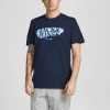 Jack & Jones JORFLOWER Tee -NAVY BLAZER Mens Polos, Tees & Shirts
