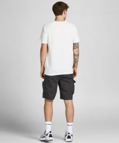 Mens Polos, Tees & Shirts Jack & Jones JORFLOWER Tee -CLOUD DANCER