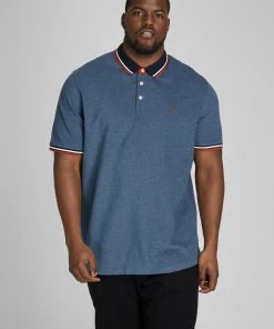Jack & Jones JJEPAULOS Plus Size Polo -DENIM BLUE