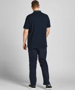 Jack & Jones JJEPAULOS Plus Size Polo -DARK NAVY Mens Plus Size