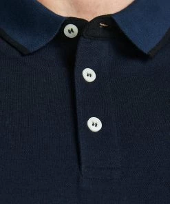 Jack & Jones JJEPAULOS Plus Size Polo -DARK NAVY Mens Plus Size