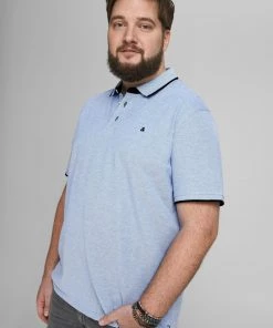 Jack & Jones JJEPAULOS Plus Size Polo -COBALT
