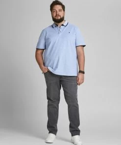 Jack & Jones JJEPAULOS Plus Size Polo -COBALT