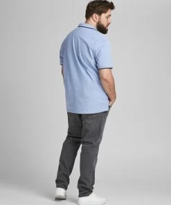 Jack & Jones JJEPAULOS Plus Size Polo -COBALT