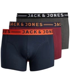 Jack & Jones JACLICHFIELD Plus Size Trunks -BURGUNDY Mens Plus Size
