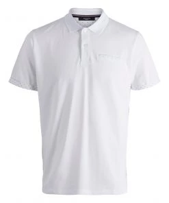 Mens Polos, Tees & Shirts Jack & Jones JPRBLAMETZ Polo -WHITE