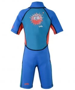 Yello Kids Puffer Fish Shortie Wetsuit (Ages 1-4) -BLUE (Age 4 Only)