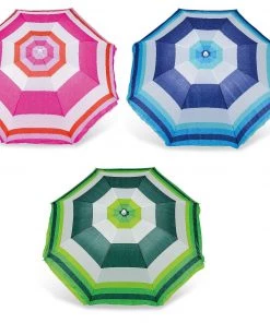 Yello Striped Beach Parasol