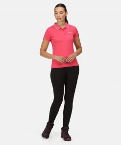 Ladies Polos, Tees & Shirts Regatta Ladies Maverick V Polo -RETHINK PINK