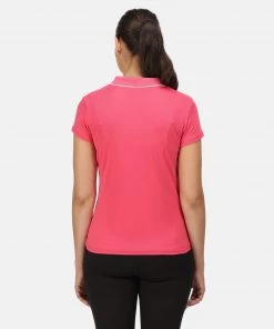 Ladies Polos, Tees & Shirts Regatta Ladies Maverick V Polo -RETHINK PINK