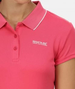 Ladies Polos, Tees & Shirts Regatta Ladies Maverick V Polo -RETHINK PINK
