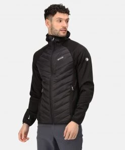 Regatta Mens Andreson VI Hybrid Jacket -BLACK Mens Jackets & Bodywarmers