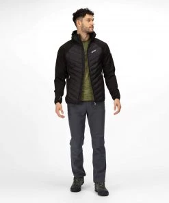 Regatta Mens Andreson VI Hybrid Jacket -BLACK Mens Jackets & Bodywarmers