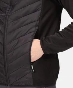 Regatta Mens Andreson VI Hybrid Jacket -BLACK Mens Jackets & Bodywarmers