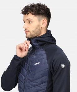 Regatta Mens Andreson VI Hybrid Jacket -NAVY Mens Jackets & Bodywarmers
