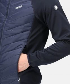 Regatta Mens Andreson VI Hybrid Jacket -NAVY Mens Jackets & Bodywarmers
