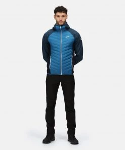 Regatta Mens Andreson VI Hybrid Jacket -BLUE Mens Jackets & Bodywarmers