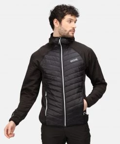 Regatta Mens Andreson VI Hybrid Jacket -BLACK/WHITE