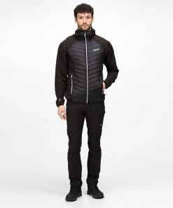 Regatta Mens Andreson VI Hybrid Jacket -BLACK/WHITE