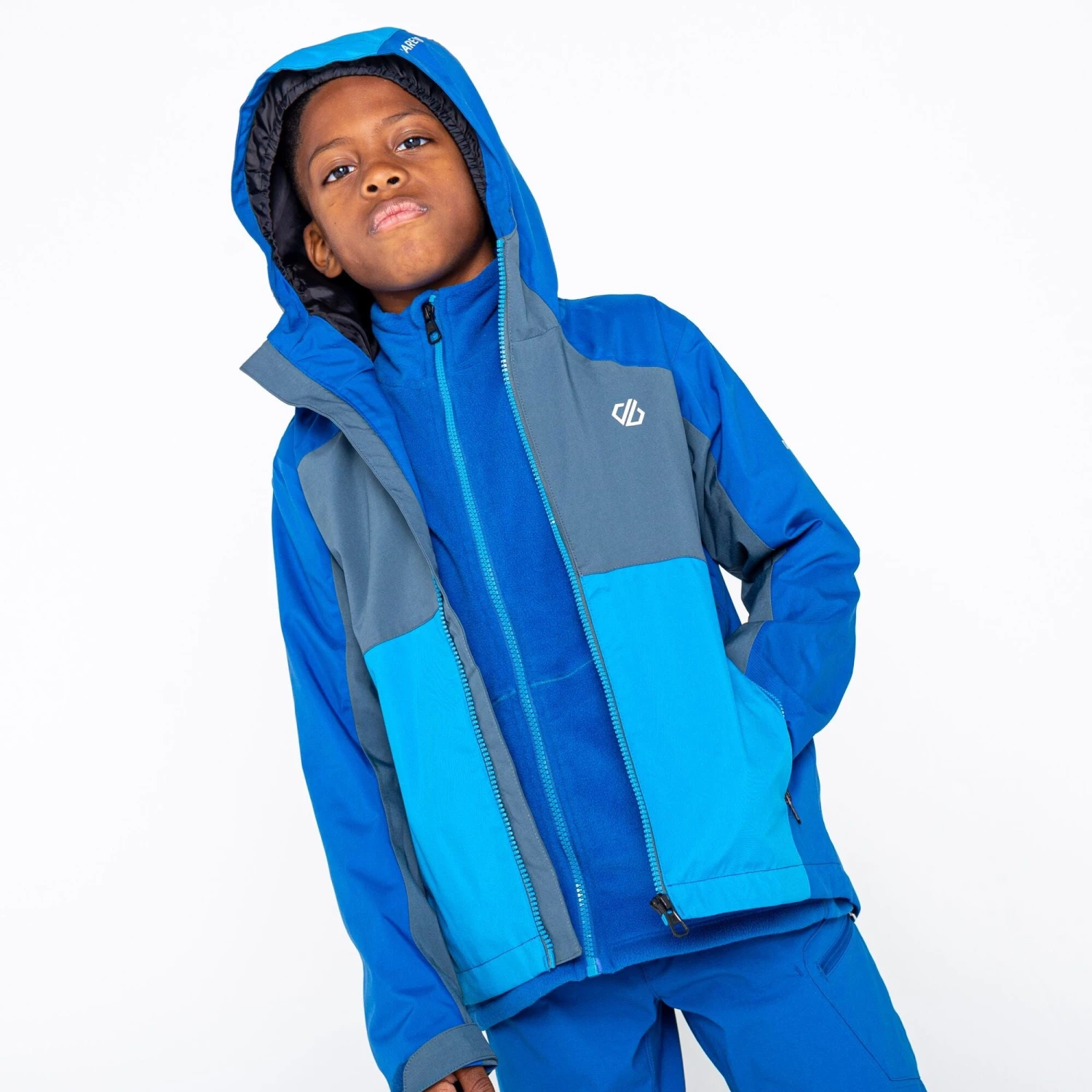 Kids Jackets & Bodywarmers Dare2b Kids In The Lead III Jacket -TETON BLUE