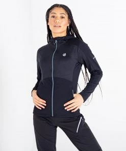 Dare2b Ladies Ritual II Stretch Top -BLACK Ladies Fleeces & Midlayers